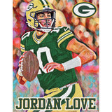 Green Bay Packers<br>Jordan Love Diamond Painting Craft Kit