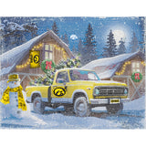 Iowa Hawkeyes<br>Winter Farm Truck<br>Diamond Painting Craft Kit