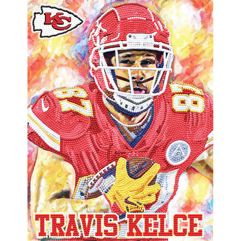 Kansas City Chiefs<br>Travis Kelce Diamond Painting Craft Kit