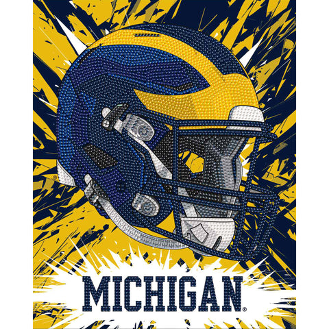 Michigan Wolverines<br>Helmet Diamond Painting Craft Kit