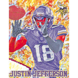 Minnesota Vikings<br>Justin Jefferson Diamond Painting Craft Kit