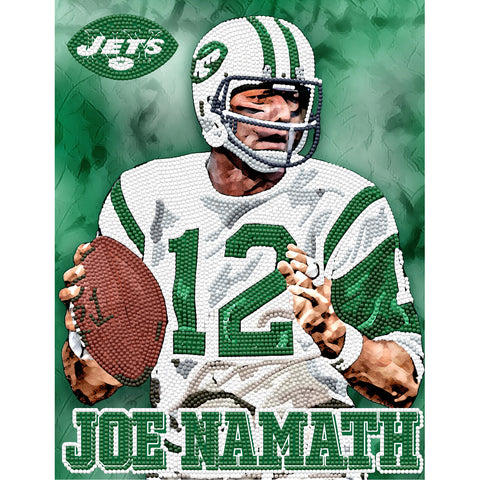 New York Jets<br>Joseph Namath Diamond Painting Craft Kit