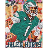 Philadelphia Eagles<br>Jalen Hurts Diamond Painting Craft Kit