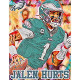 Philadelphia Eagles<br>Jalen Hurts Diamond Painting Craft Kit