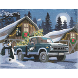 Philadelphia Eagles<br>Winter Farm Truck<br>Diamond Painting Craft Kit