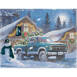 Philadelphia Eagles<br>Winter Farm Truck<br>Diamond Painting Craft Kit