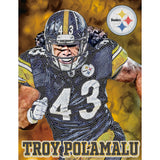 Pittsburgh Steelers<br>Troy Polamalu Diamond Painting Craft Kit