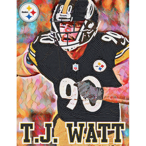 Pittsburgh Steelers<br>T.J. Watt Diamond Painting Craft Kit