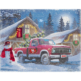 San Francisco 49ers<br>Winter Farm Truck<br>Diamond Painting Craft Kit