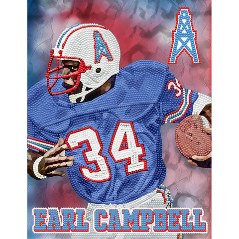 Tennessee Oilers<br>Earl Campbell Diamond Painting Craft Kit