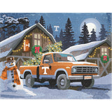 Tennessee Volunteers<br>Winter Farm Truck<br>Diamond Painting Craft Kit