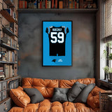 Carolina Panthers<br>Luke Kuechly Jersey Print