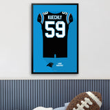 Carolina Panthers<br>Luke Kuechly Jersey Print