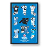 Carolina Panthers<br>Uniform Heritage Vertical Print