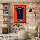 Chicago Bears<br>Justin Fields Jersey Print