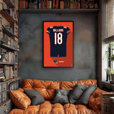 Chicago Bears<br>Caleb Williams Jersey Print