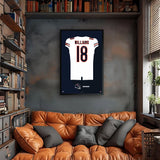 Chicago Bears<br>Caleb Williams Jersey Print