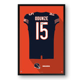 Chicago Bears<br>Rome Odunze Jersey Print