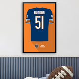 Chicago Bears<br>Dick Butkus Jersey Print