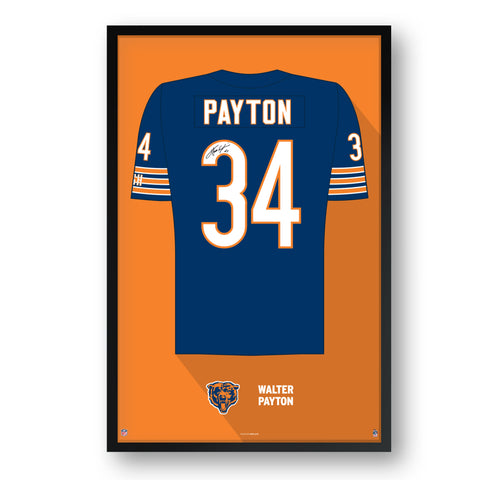 Chicago Bears<br>Walter Payton Jersey Print