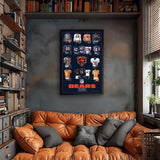 Chicago Bears<br>Uniform Heritage Vertical Print