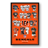 Cincinnati Bengals<br>Uniform Heritage Vertical Print