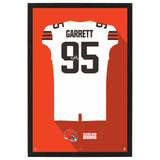Cleveland Browns<br>Myles Garrett Jersey Print