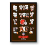 Cleveland Browns<br>Uniform Heritage Vertical Print