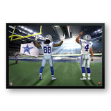 Dallas Cowboys<br>Lamb and Prescott<br>2 Player Print