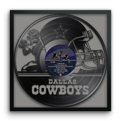 Dallas Cowboys<br>Vinyl Record Print