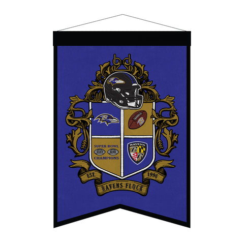 Baltimore Ravens<br>Winning Streak Team Crest Banner
