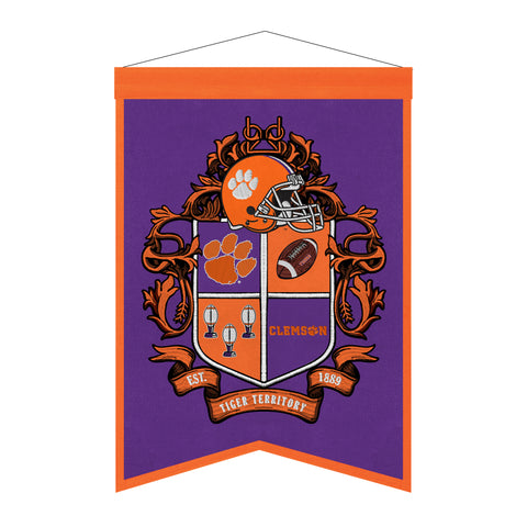 Clemson Tigers<br>Winning Streak Team Crest Banner