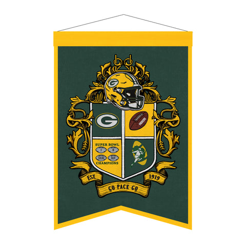 Green Bay Packers<br>Winning Streak Team Crest Banner