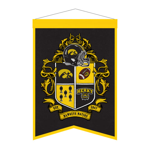 Iowa Hawkeyes<br>Winning Streak Team Crest Banner