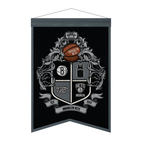 Brooklyn Nets<br>Winning Streak Team Crest Banner