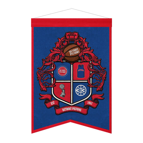 Detroit Pistons<br>Winning Streak Team Crest Banner