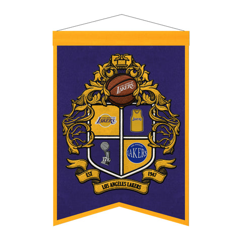 Los Angeles Lakers<br>Winning Streak Team Crest Banner