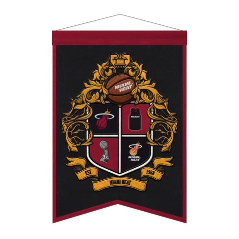 Miami Heat<br>Winning Streak Team Crest Banner