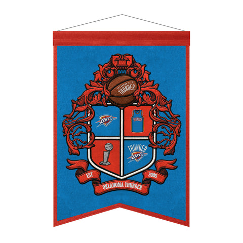 Oklahoma City Thunder<br>Winning Streak Team Crest Banner