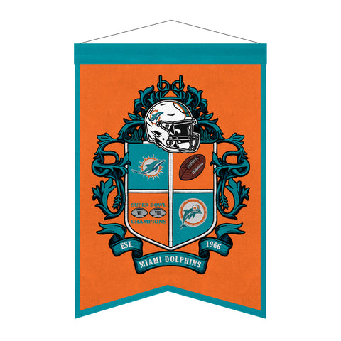 Miami Dolphins<br>Winning Streak Team Crest Banner