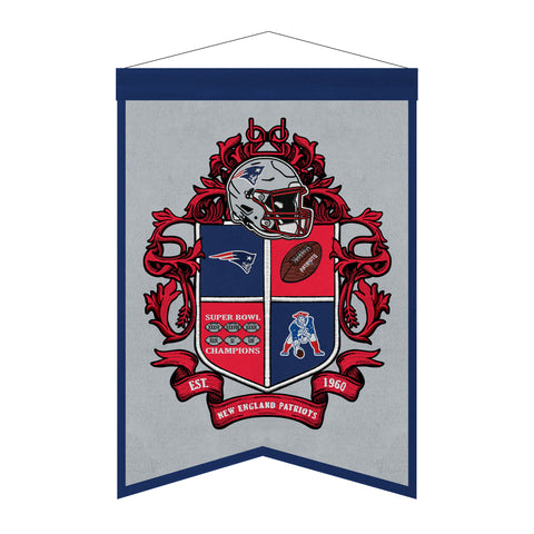 New England Patriots<br>Winning Streak Team Crest Banner