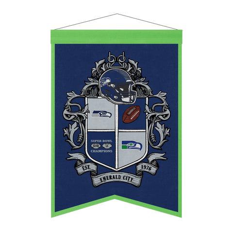 Seattle Seahawks<br>Winning Streak Team Crest Banner