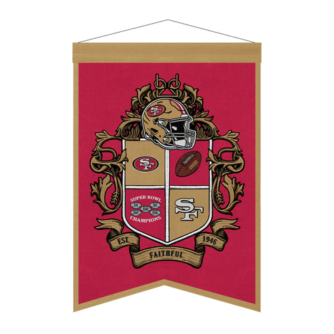 San Francisco 49ers<br>Winning Streak Team Crest Banner