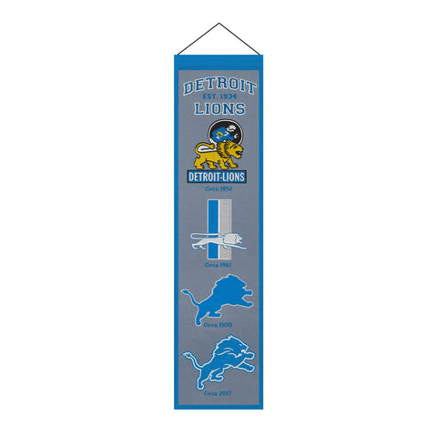 Detroit Lions<br>Winning Streak Heritage Banner