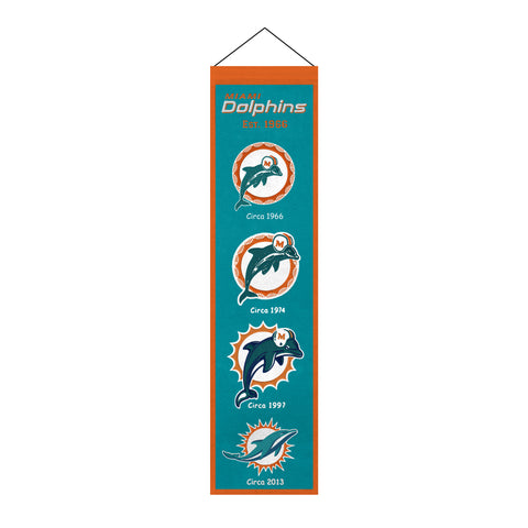 Miami Dolphins<br>Winning Streak Heritage Banner