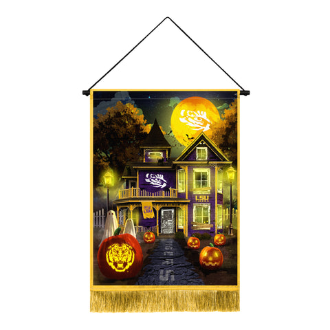 LSU Tigers<br>Winning Streak LED Tapestry Halloween
