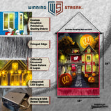 Wisconsin Badgers<br>Winning Streak LED Tapestry Halloween
