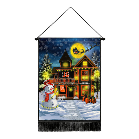 Cincinnati Bengals<br>Winning Streak LED Tapestry Christmas