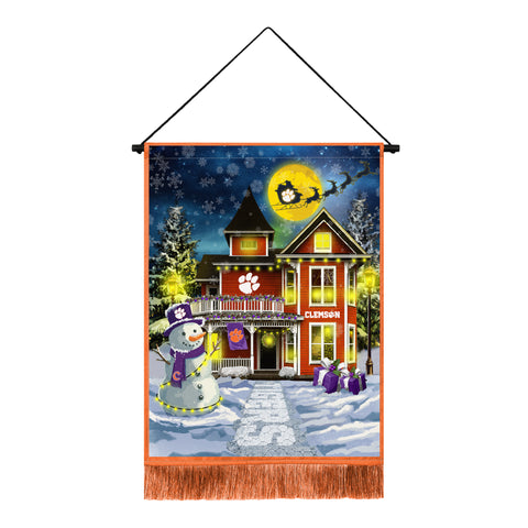 Clemson Tigers<br>Winning Streak LED Tapestry Christmas