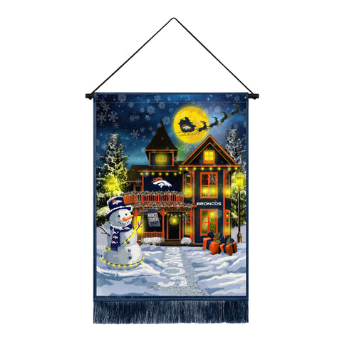 Denver Broncos<br>Winning Streak LED Tapestry Christmas